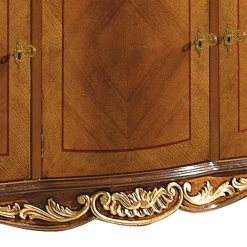 Wohnen Sideboards<100 cm hohes Sideboard in Nussbaum & Gold - Aciara