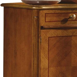 Wohnen Sideboards<100 cm hohes Sideboard in Nussbaum & Gold - Aciara