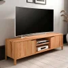 Wohnen Tv & Hifi-Möbel|Lowboards<48 cm hohes TV Board aus Kernbuche Massivholz - Lana