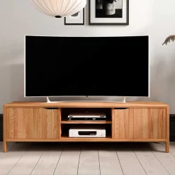 Wohnen Tv & Hifi-Möbel|Lowboards<48 cm hohes TV Board aus Kernbuche Massivholz - Lana