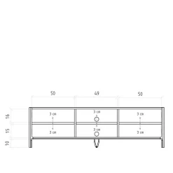 Wohnen Tv & Hifi-Möbel|Lowboards<48 cm hohes TV Board aus Kernbuche Massivholz - Lana