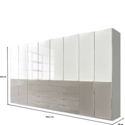 Wohnen Kleiderschränke|Schränke<394 cm Kleiderschrank mit acht Türen - Pascan