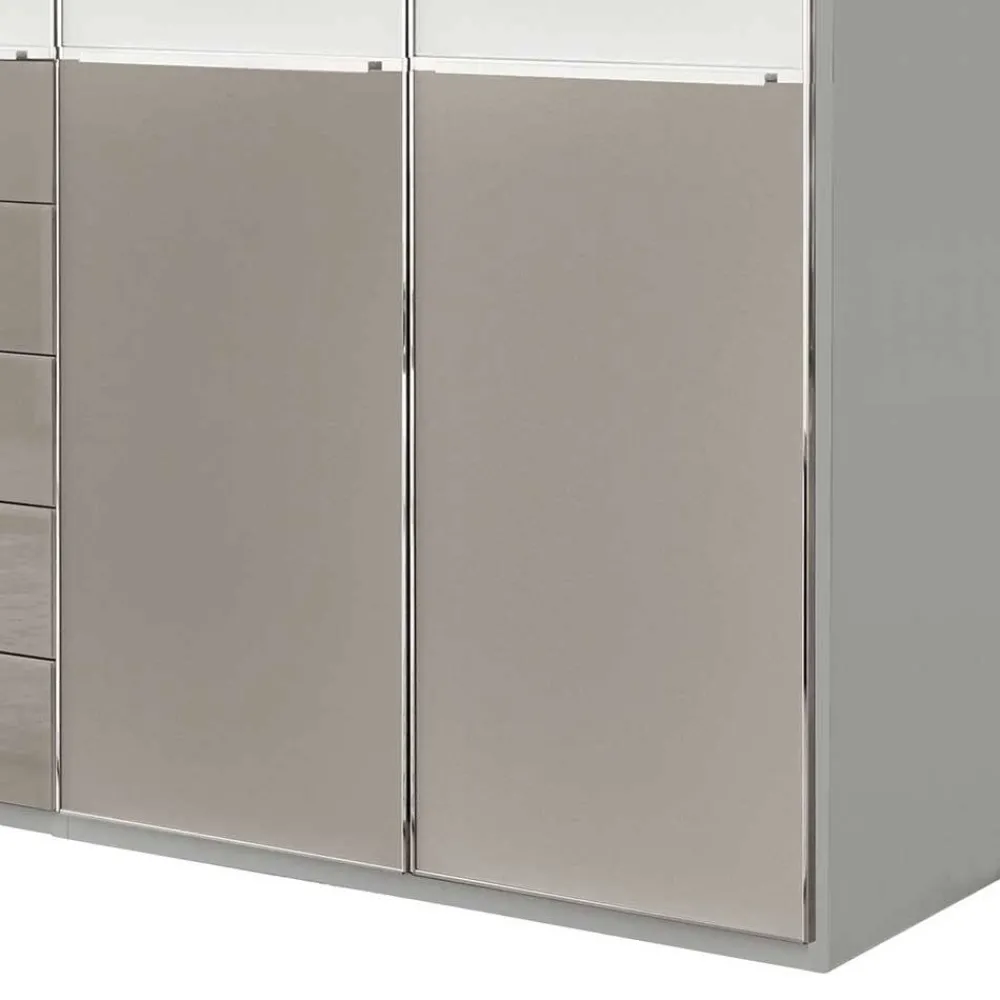 Wohnen Kleiderschränke|Schränke<394 cm Kleiderschrank mit acht Türen - Pascan