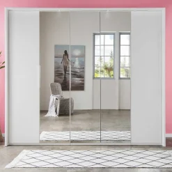 Wohnen Kleiderschränke|Schränke<250 cm Kleiderschrank mit Falt- und Drehtüren - Dastrata