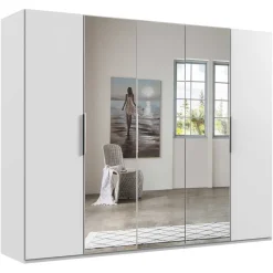 Wohnen Kleiderschränke|Schränke<250 cm Kleiderschrank mit Falt- und Drehtüren - Dastrata