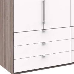 Wohnen Kleiderschränke<200 cm Kombi Kleiderschrank mit 58 cm Tiefe - Tivierto