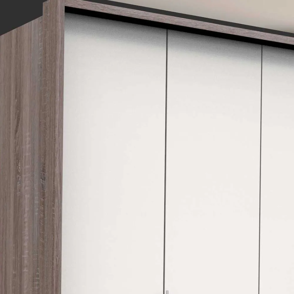 Wohnen Kleiderschränke<200 cm Kombi Kleiderschrank mit 58 cm Tiefe - Tivierto
