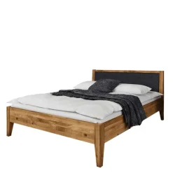 Wohnen Betten<220 cm langes Bett aus Wildeiche Natur - Masdamos