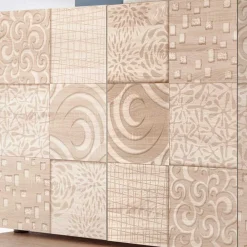 Wohnen Sideboards<241 cm langes Sideboard in Eiche Sonoma Dekor - Bielvas