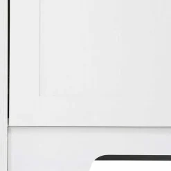 Wohnen Tv & Hifi-Möbel|Lowboards<120 cm langes TV Lowboard in Weiß & Eiche - Akedra