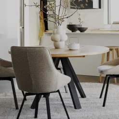Wohnen Tische<135 cm runder Esstisch in modernem Design - Mocima