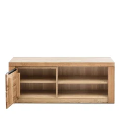 Wohnen Tv & Hifi-Möbel|Lowboards<130 cm schmales TV Board mit Tür & 2 Fächern - Nelenia