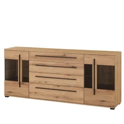 Wohnen Sideboards<200 cm Sideboard mit Glaseinsätzen - Brocus