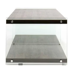 Wohnen Tv & Hifi-Möbel|Lowboards<120 cm TV Element in Nussbaum & Transparent - Tomima