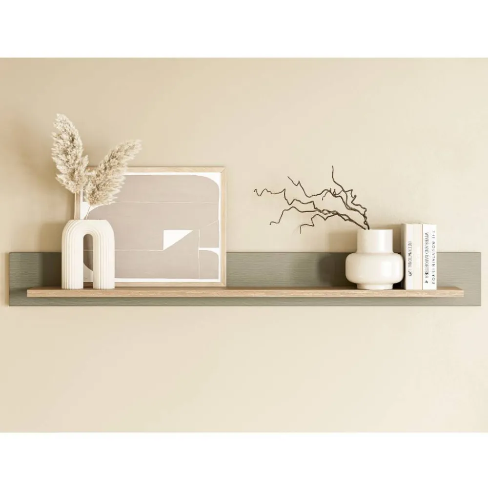 Wohnen Regale<180 cm Wandboard in Eukalyptus und Eiche Optik - Promo