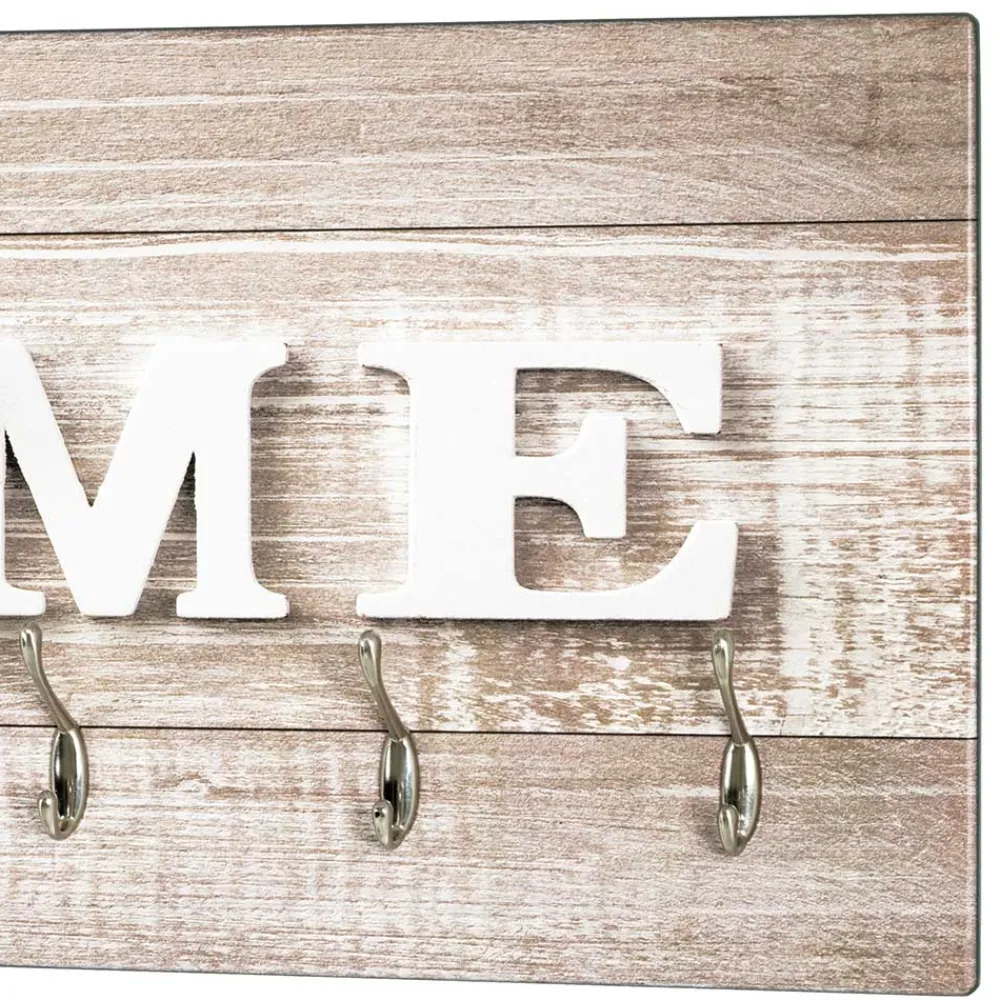 Wohnen Garderoben<6 Haken MDF Garderobe mit Home Druck - Cacirella