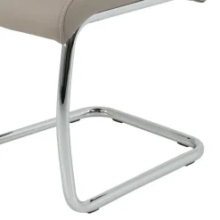 Wohnen Sessel<2 oder 4 Essstühle in Kunstleder Beige - Banda (Set)