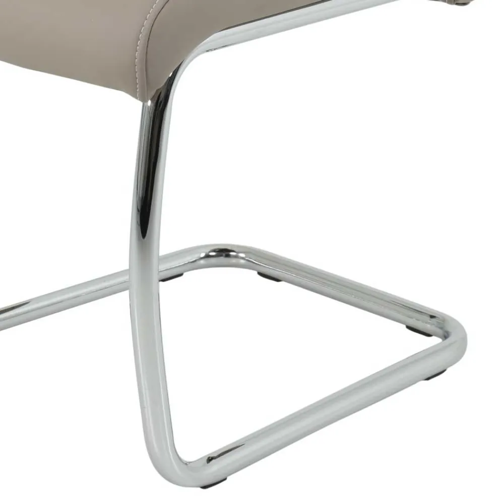 Wohnen Sessel<2 oder 4 Essstühle in Kunstleder Beige - Banda (Set)