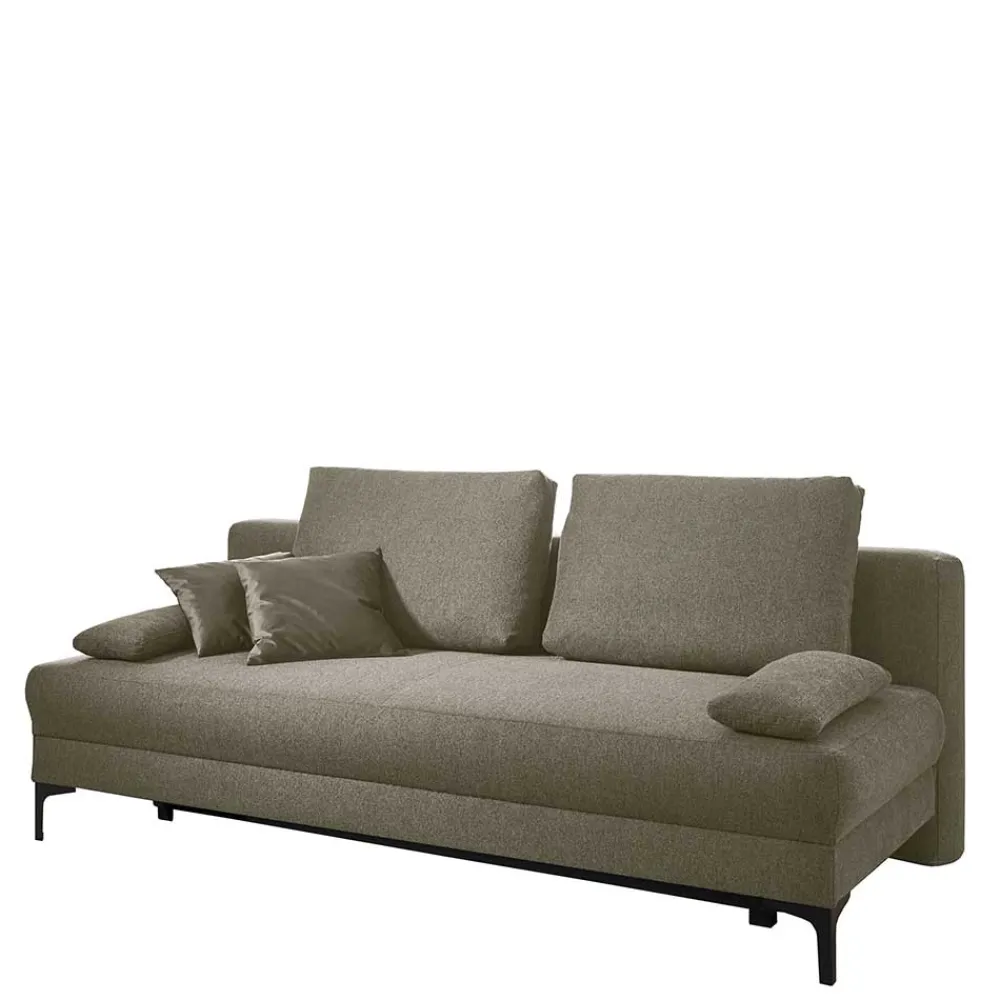 Wohnen Betten|Sofas<2 Personen Bettcouch in Dunkelgrau - Matsu
