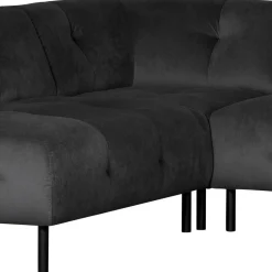 Wohnen Sofas<4 Personen Polsterecke in Graubraun Samtbezug - Marian