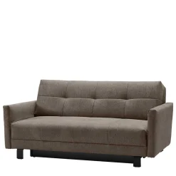 Wohnen Sofas<2 Personen Schlafcouch in Dunkelbraun - Jaxta