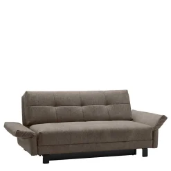Wohnen Sofas<2 Personen Schlafcouch in Dunkelbraun - Jaxta