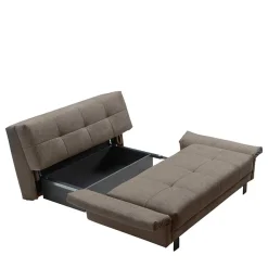 Wohnen Sofas<2 Personen Schlafcouch in Dunkelbraun - Jaxta