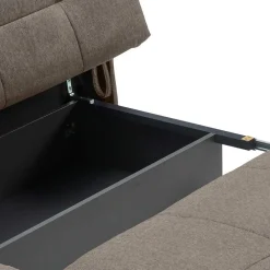 Wohnen Sofas<2 Personen Schlafcouch in Dunkelbraun - Jaxta