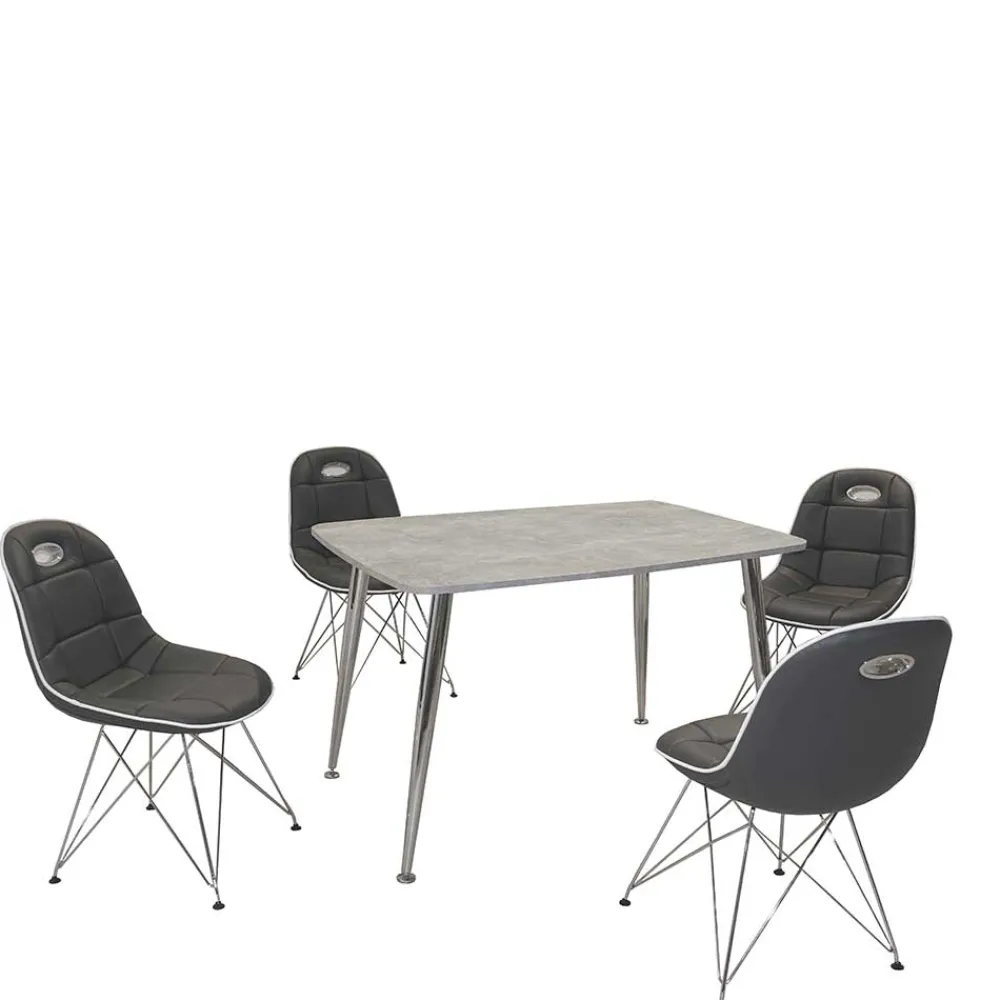 Wohnen Sitzgruppe<4 Personen Tischset modern - Exklusiva (fünfteilig)