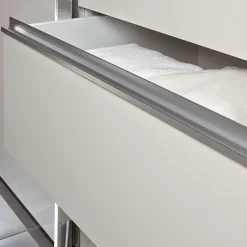 Wohnen Kleiderschränke|Schränke<3 Schiebetüren Schlafzimmer Schrank in Beige - Zesgina