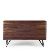 Wohnen Sideboards<3 Schubladen Kommode aus Nussbaum - Rivossa