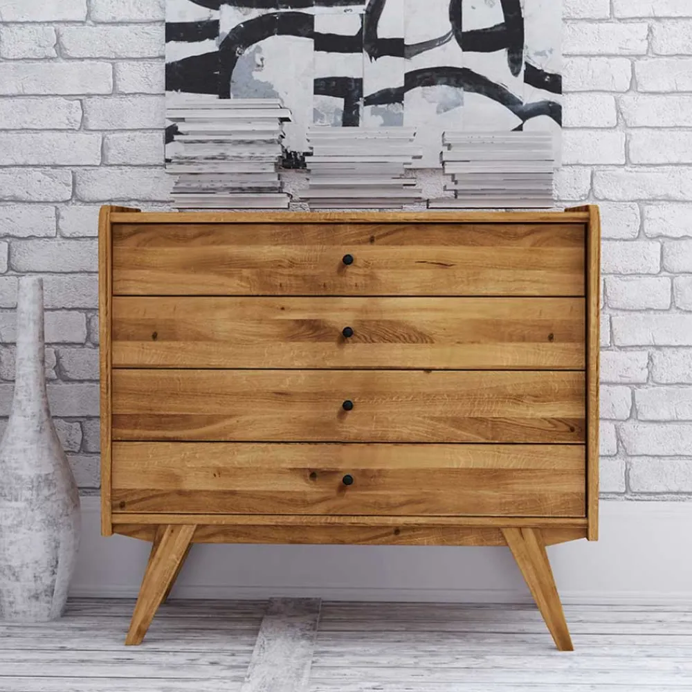 Wohnen Kommoden<4 Schubladen Kommode im Midcentury Design - Hardus