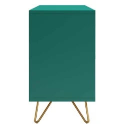 Wohnen Sideboards<6 Schubladen Kommode in Grün & Gold - Ricriava