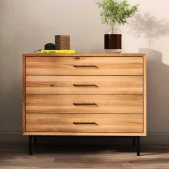 Wohnen Kommoden<4 Schubladen Kommode mit 97 cm Breite - Kerfa