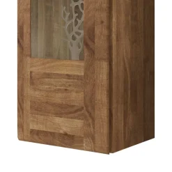 Wohnen Vitrinen<1 türiger Vitrine Vaskov aus Wildeiche Massivholz