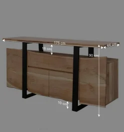 Wohnen Sideboards<Abgefahrenes Design Sideboard aus Akazie - Lussina