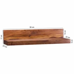 Wohnen Regale<Ablageboard Hoslo aus Massivholz klar lackiert