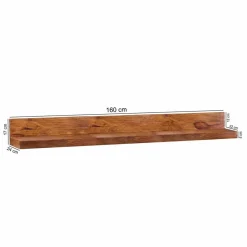 Wohnen Regale<Ablageboard Hoslo aus Massivholz klar lackiert