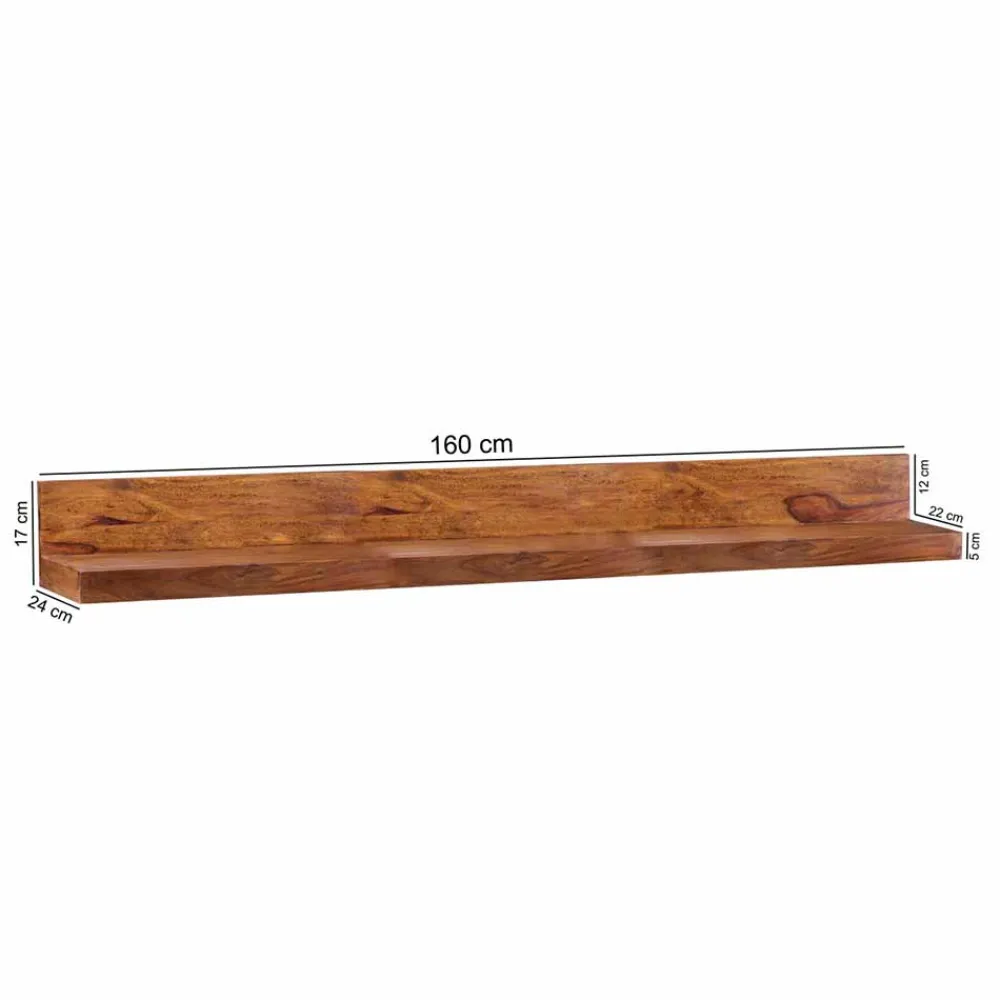 Wohnen Regale<Ablageboard Hoslo aus Massivholz klar lackiert