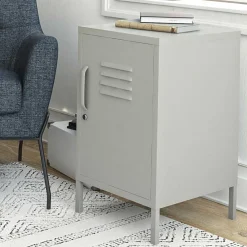 Wohnen Kommoden<Abschließbare Türen-Kommode im Spind Look - Melanje