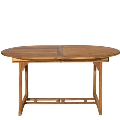 Wohnen Sitzgruppe<Akazie Gartengruppe mit Tisch oval - Egina (vierteilig)