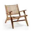 Wohnen Sessel<Akazie Holzsessel mit Rattan Geflecht - Foglia