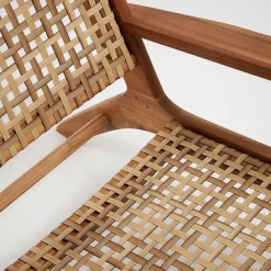 Wohnen Sessel<Akazie Holzsessel mit Rattan Geflecht - Foglia