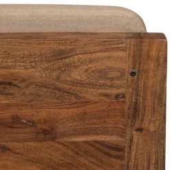 Wohnen Sessel<Akazienholz Sessel in Beige Boucle - Uriscano