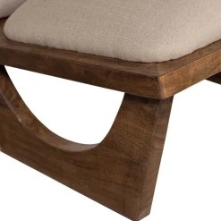 Wohnen Sessel<Akazienholz Sessel in Beige Boucle - Uriscano