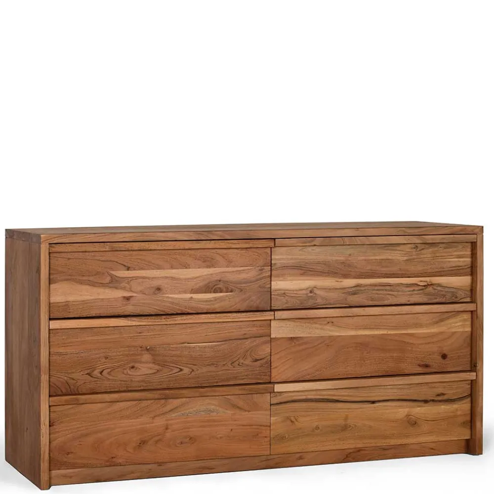 Wohnen Sideboards<Akazienholz Sideboard mit sechs Schubladen - Vomano