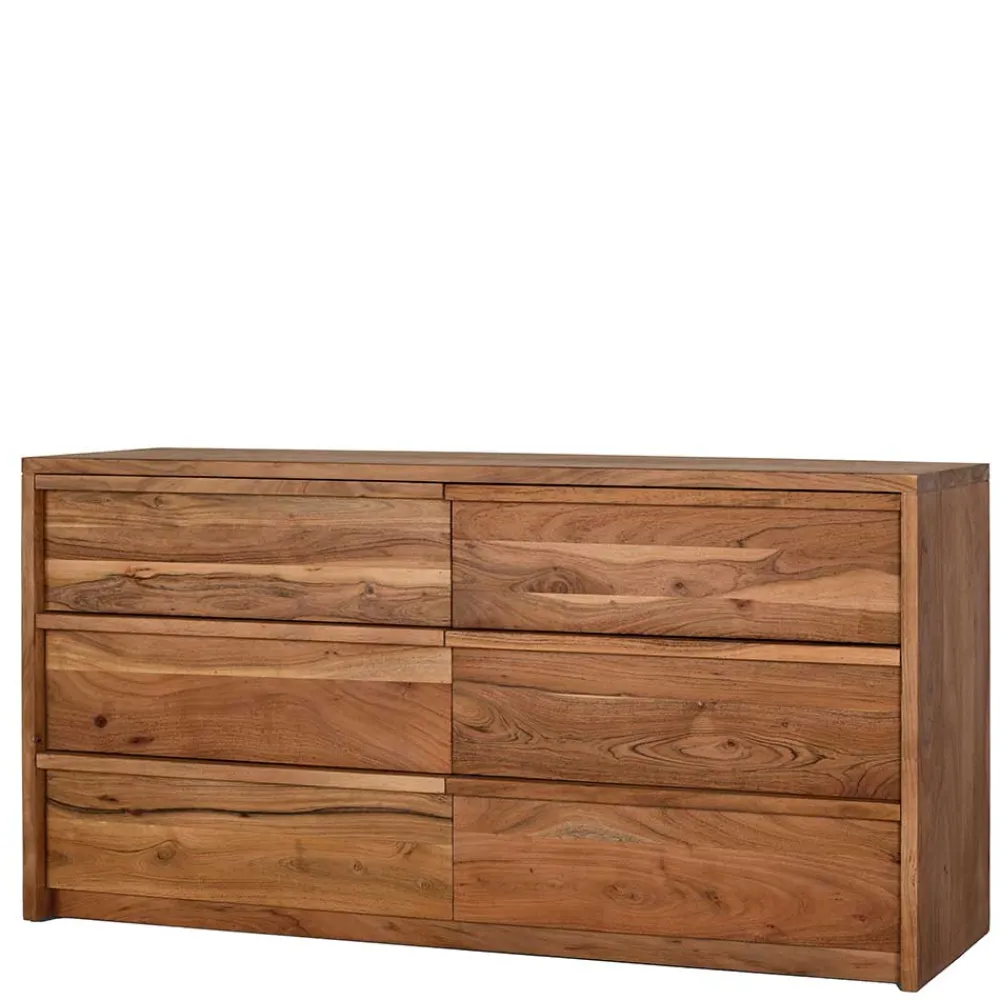 Wohnen Sideboards<Akazienholz Sideboard mit sechs Schubladen - Vomano