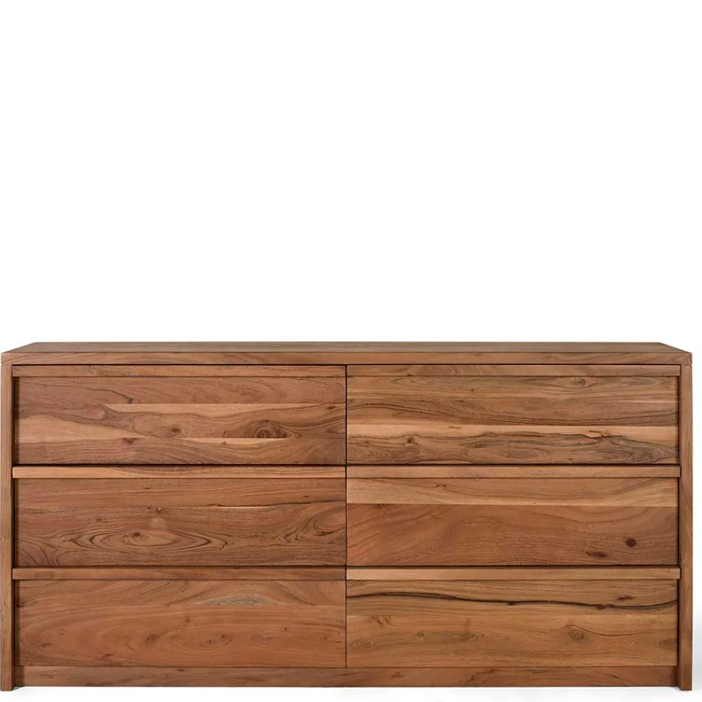 Wohnen Sideboards<Akazienholz Sideboard mit sechs Schubladen - Vomano