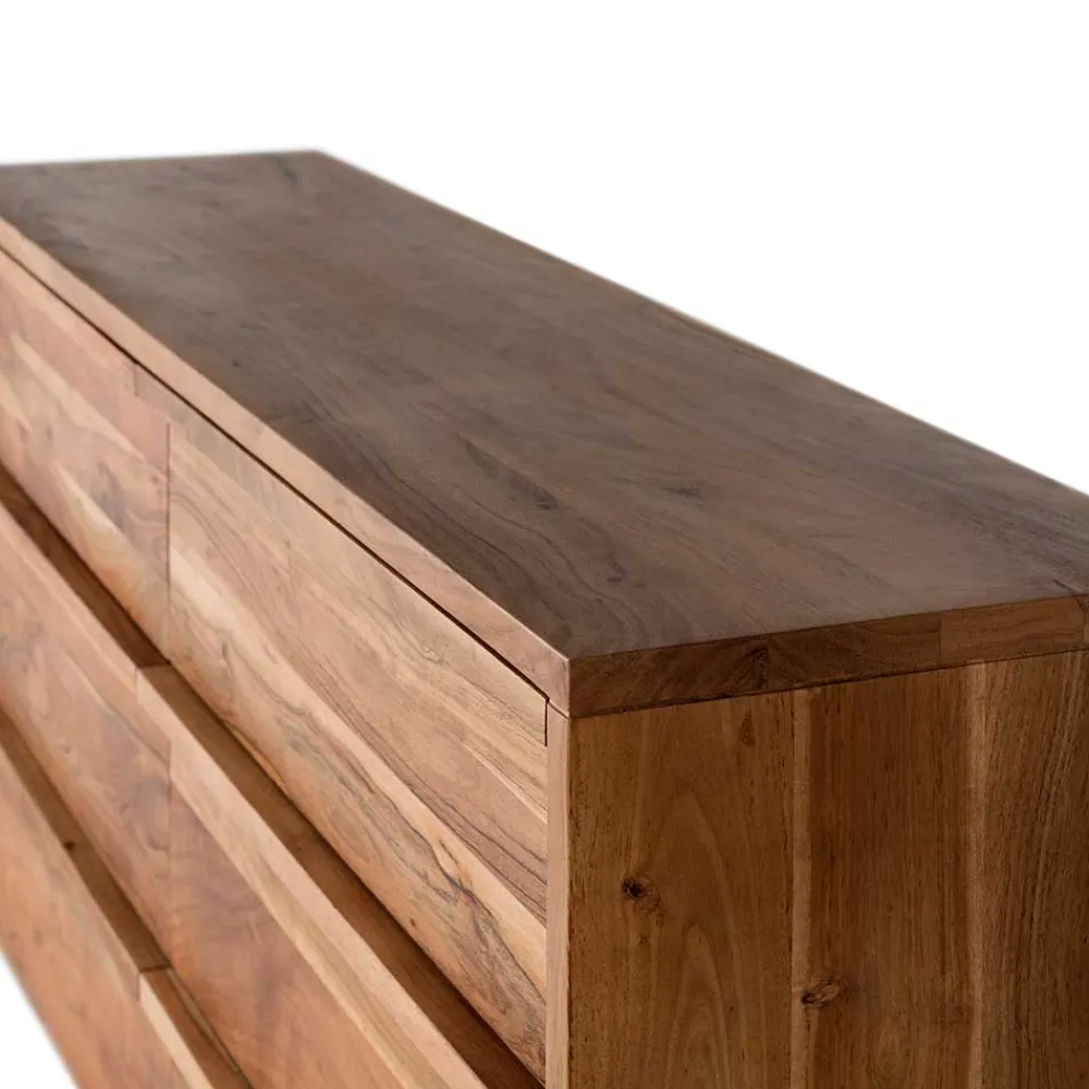 Wohnen Sideboards<Akazienholz Sideboard mit sechs Schubladen - Vomano