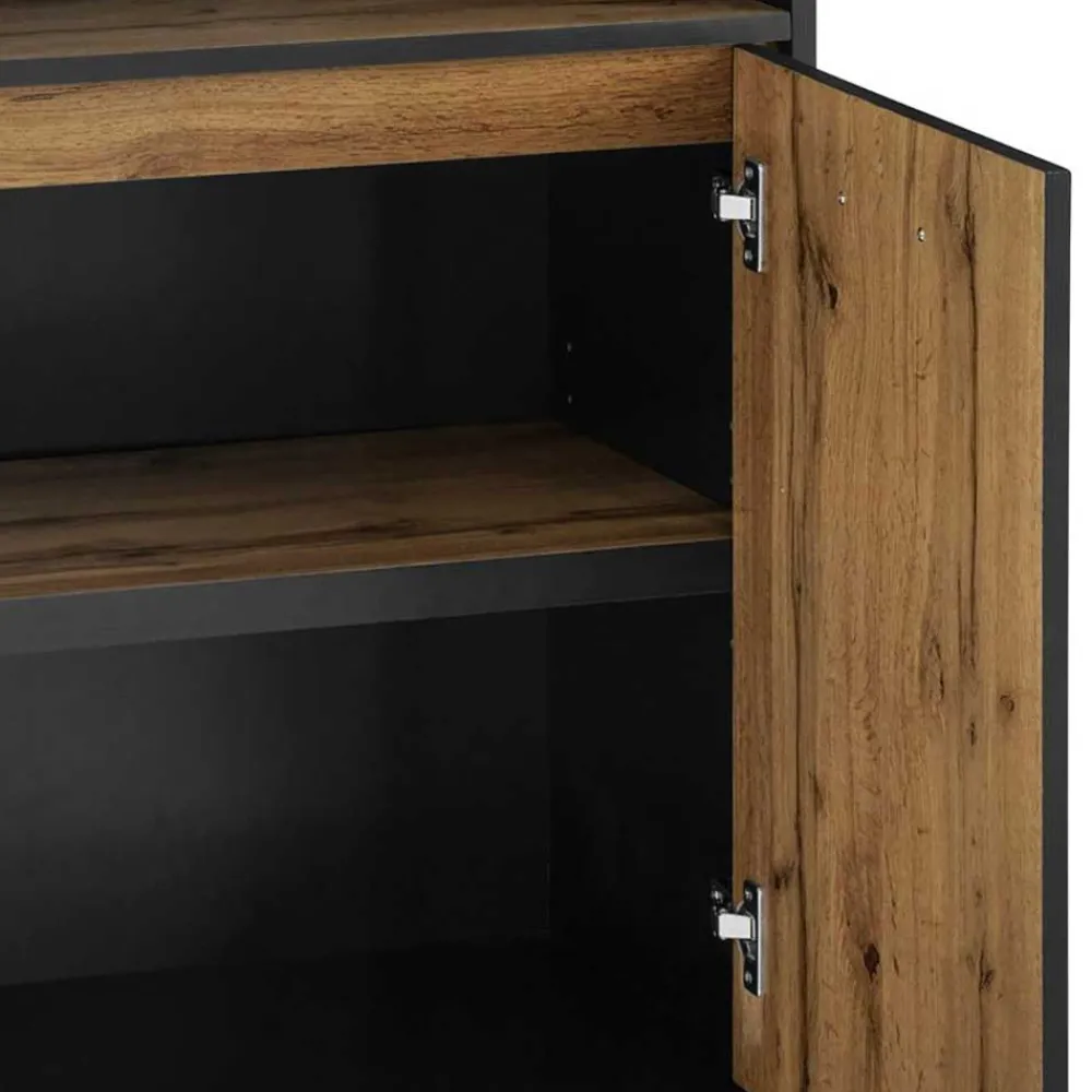 Wohnen Regale<Aktenregal in Wildeiche Optik - Gunnar